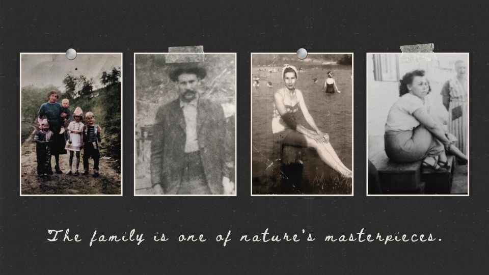 A personal collage of photographs from several generations of the author's Appalachian family, including her grandmother Polly. The images accompany a reflection on genealogy, memory, Melungeon heritage, and the people whose individual lives are often reduced to names and dates on a family tree.